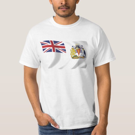 英領南極地域の旗のTシャツ Tシャツ (正面)