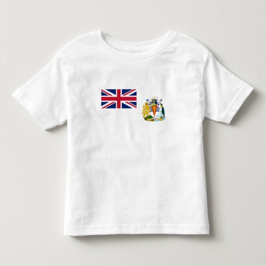 英領南極地域の旗 トドラーTシャツ (正面)