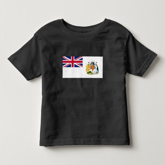 英領南極地域の旗 トドラーTシャツ (正面)