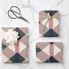 英魅力的語フォークプレイド素朴：伝統 ラッピングペーパーシート