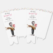 苺のアイスクリームを掬い上げられたブライダル フェイバーボックス (見開き)