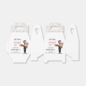 苺のアイスクリームを掬い上げられたブライダル フェイバーボックス (折り畳みなし)