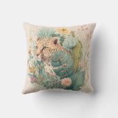 茂みのの後ろのヒョウカスタム クッション (裏面)