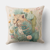 茂みのの後ろのヒョウカスタム クッション (裏面)