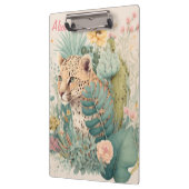 茂みのの後ろのヒョウカスタム クリップボード (左)