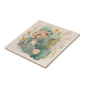 茂みのの後ろのヒョウカスタム タイル (側面)