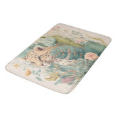 茂みのの後ろのヒョウカスタム バスマット (アングル)