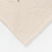 茂みのの後ろのヒョウカスタム フリースブランケット (角)