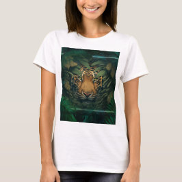 茂みの中に隠れるトラ                Tシャツ