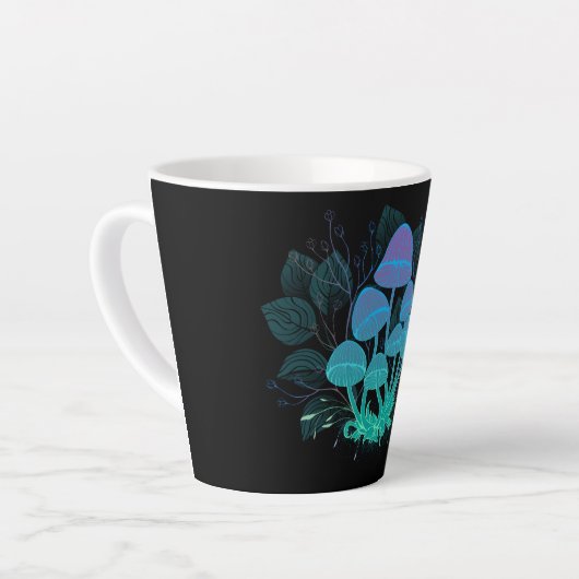 茂みの中のトアドストール カフェラテマグ (左アングル)