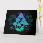 茂みの中のトアドストール カード (黄色い花)