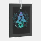 茂みの中のトアドストール ガラスオーナメント (正面右)