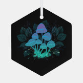 茂みの中のトアドストール ガラスオーナメント (裏面)