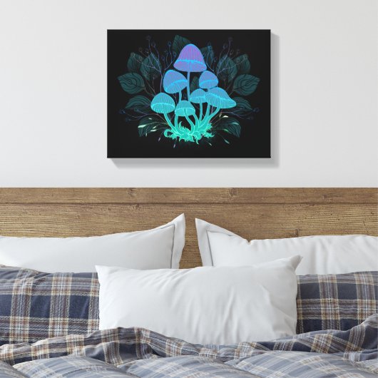 茂みの中のトアドストール キャンバスプリント (インサイチュ (寝室))