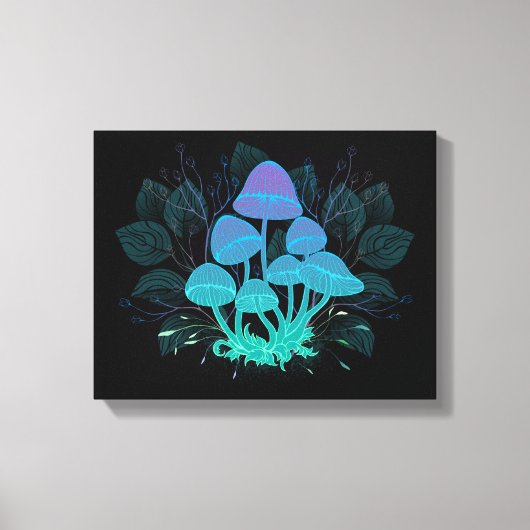 茂みの中のトアドストール キャンバスプリント (正面)