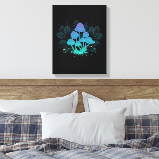 茂みの中のトアドストール キャンバスプリント (インサイチュ (寝室))