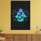 茂みの中のトアドストール キャンバスプリント (インサイチュ (リビング))