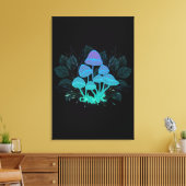 茂みの中のトアドストール キャンバスプリント (インサイチュ (リビング))