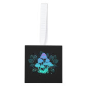 茂みの中のトアドストール キューブオーナメント (正面)