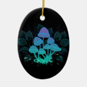 茂みの中のトアドストール セラミックオーナメント (正面)