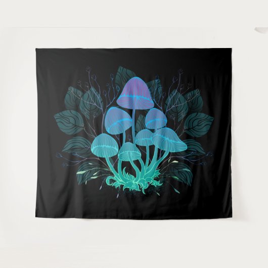 茂みの中のトアドストール タペストリー (正面(横))