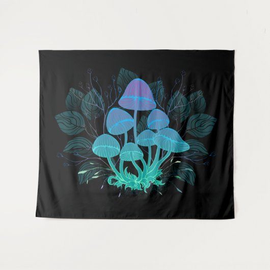 茂みの中のトアドストール タペストリー (正面(横))