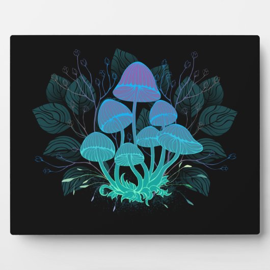 茂みの中のトアドストール フォトプラーク (正面)