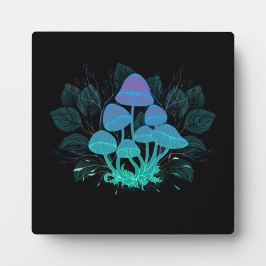 茂みの中のトアドストール フォトプラーク (正面)