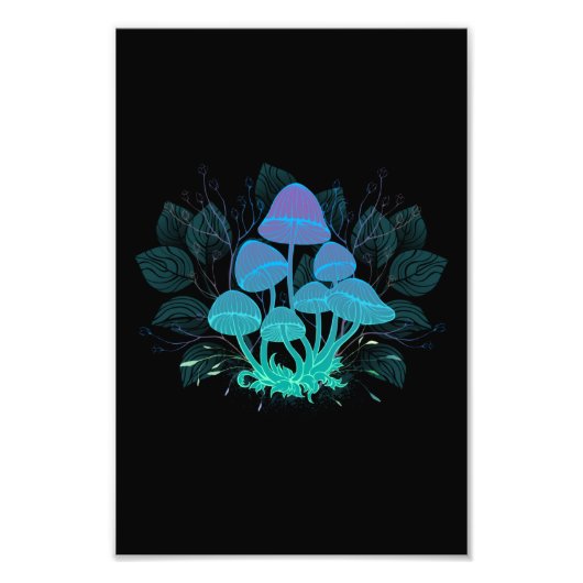 茂みの中のトアドストール フォトプリント (正面)