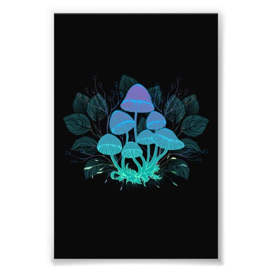 茂みの中のトアドストール フォトプリント            (正面)