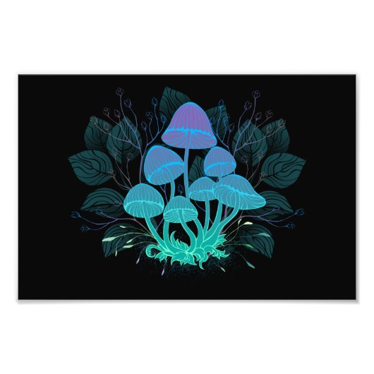 茂みの中のトアドストール フォトプリント (正面)