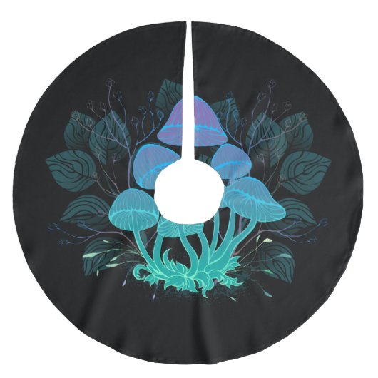 茂みの中のトアドストール ブラッシュドポリエステルツリースカート (正面)