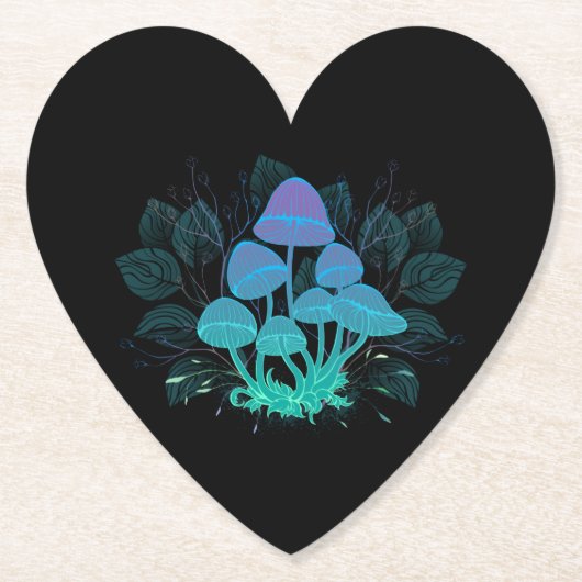 茂みの中のトアドストール ペーパーコースター (正面)