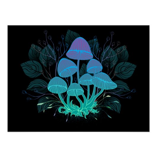 茂みの中のトアドストール ポスター (正面)