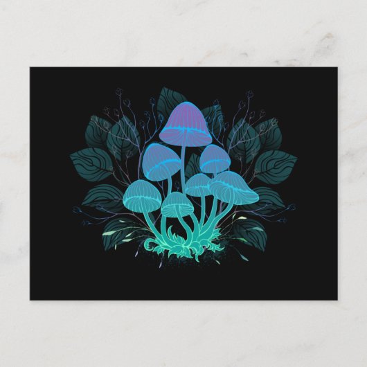 茂みの中のトアドストール ポストカード (正面)