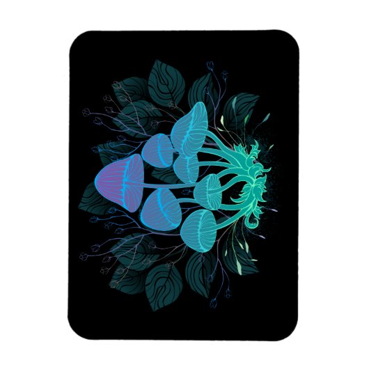 茂みの中のトアドストール マグネット (縦)