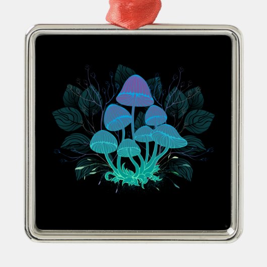 茂みの中のトアドストール メタルオーナメント (正面)