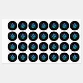 茂みの中のトアドストール ラベル (シート)