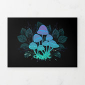 茂みの中のトアドストール 三つ折りカード (カバー)