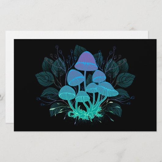 茂みの中のトアドストール 便箋 (正面/裏面)