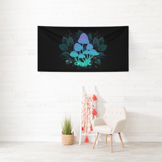 茂みの中のトアドストール 横断幕 (インサイチュ)