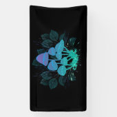 茂みの中のトアドストール 横断幕 (縦)