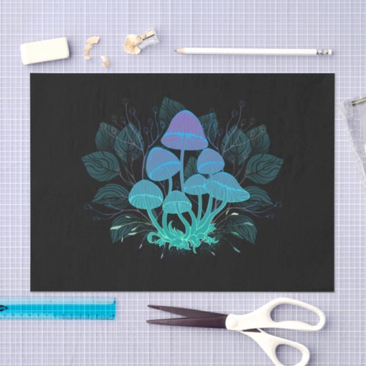 茂みの中のトアドストール 薄葉紙 (クラフト)