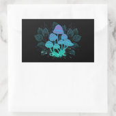 茂みの中のトアドストール 長方形シール (バッグ)