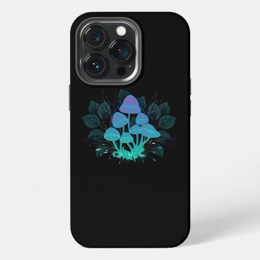 茂みの中の毒キノコ iPhoneケース (裏面)