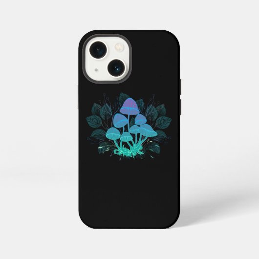 茂みの中の毒キノコ iPhoneケース (裏面)