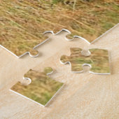 茂みの中の象の家族 ジグソーパズル (側面)