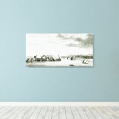 茂呂城と都市の展望 キャンバスプリント (インサイチュ (ウッドフロア))