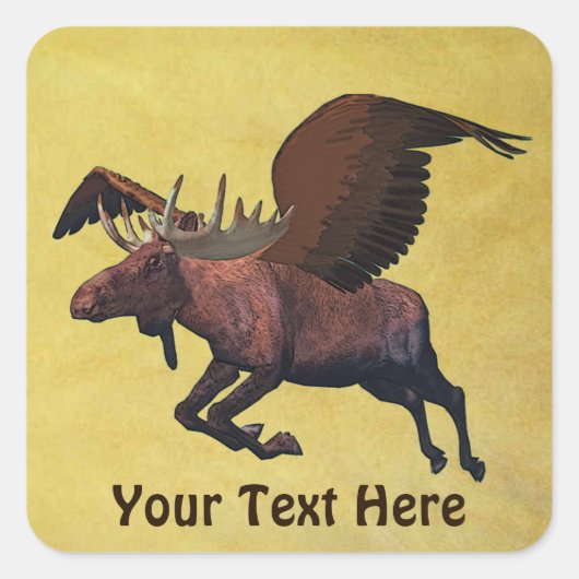 茂瀬飛んでいる スクエアシール (正面)