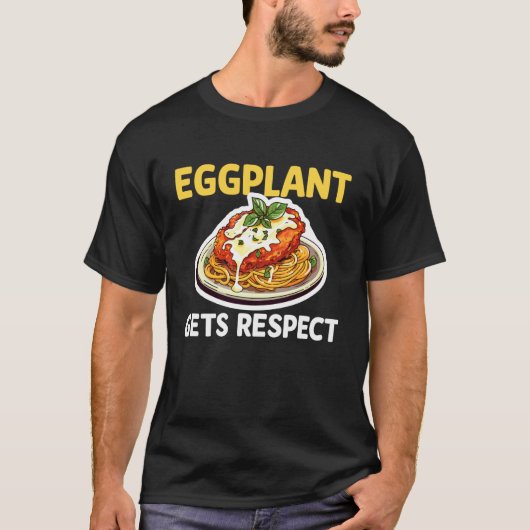 茄子の尊敬 ナポリタン好き Tシャツ (正面)